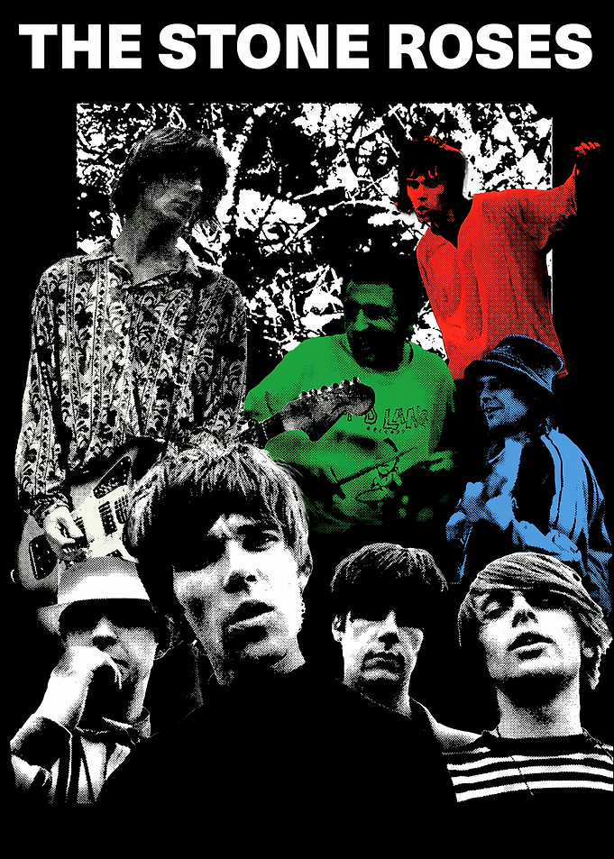 The Stone Roses Band Collage Poster