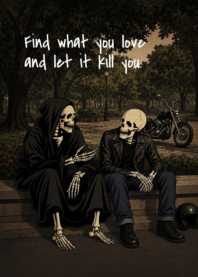 Grim Reaper and Biker Skeleton