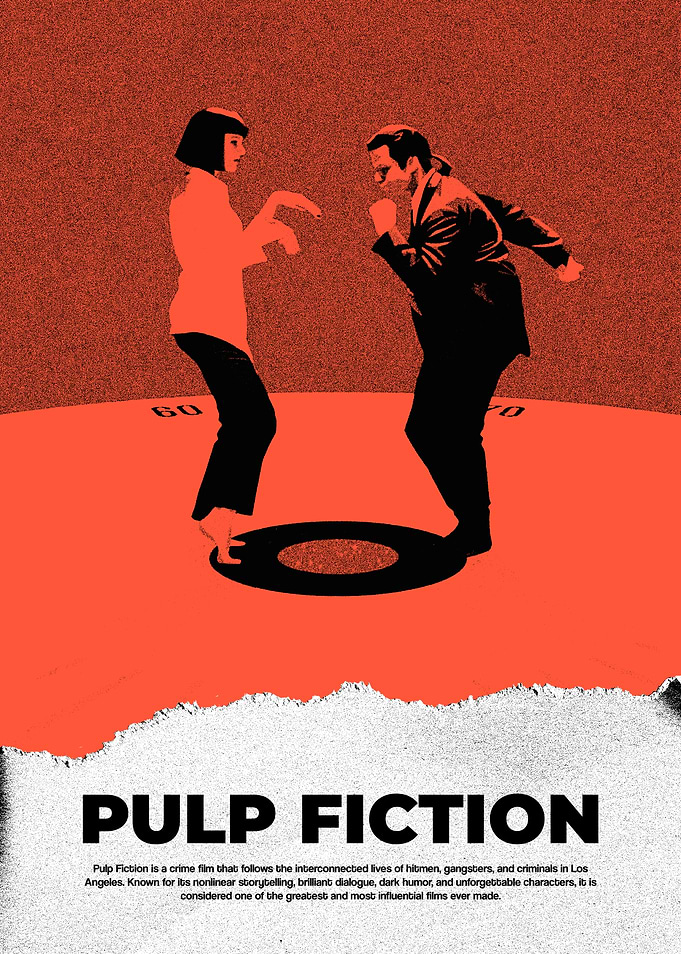 Pulp Fiction Dance Scene Poster