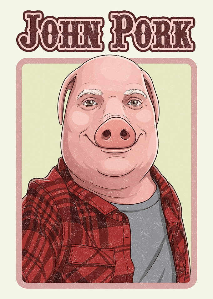 John Pork Character Portrait