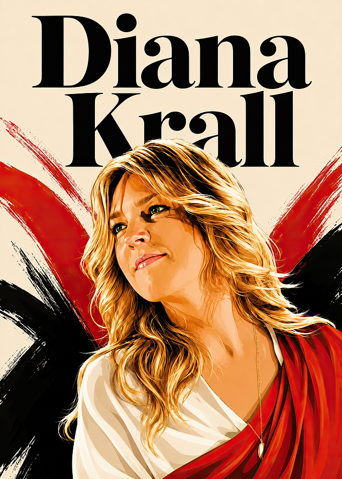 Diana Krall Portrait Poster