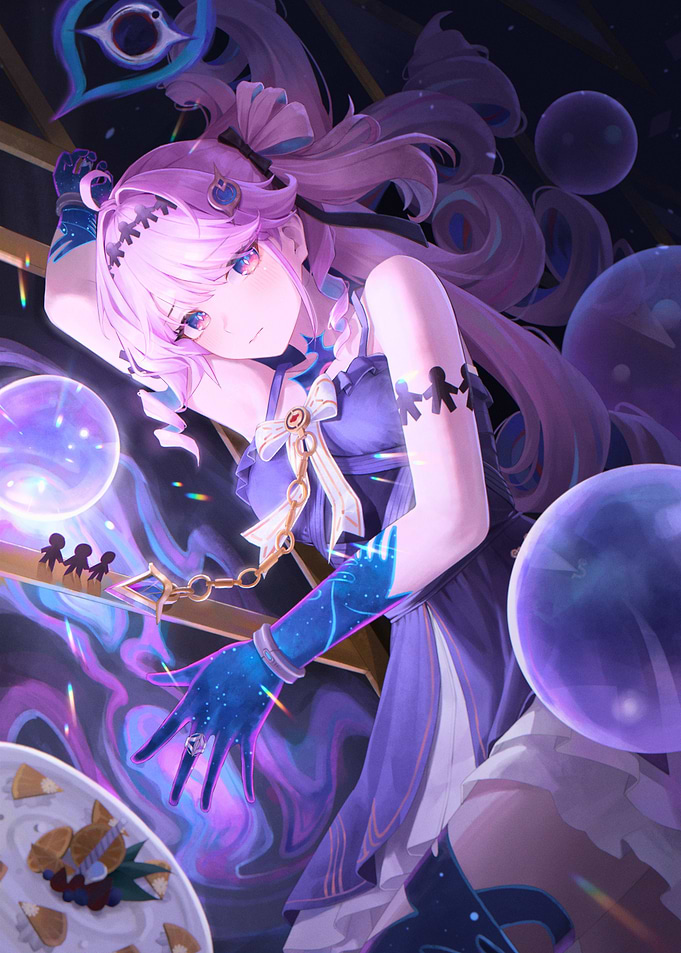 Girl with Cosmic Bubbles