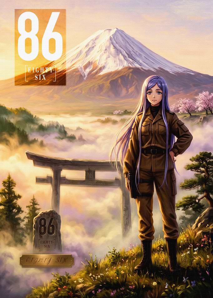 86 Eighty-Six Anime Character Art