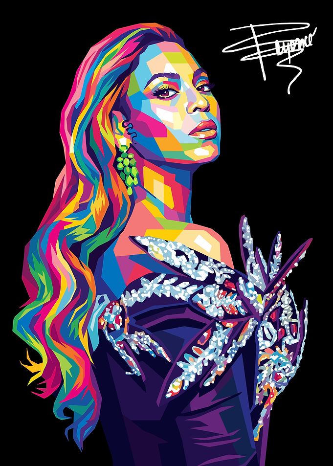 Beyoncé Pop Art Portrait