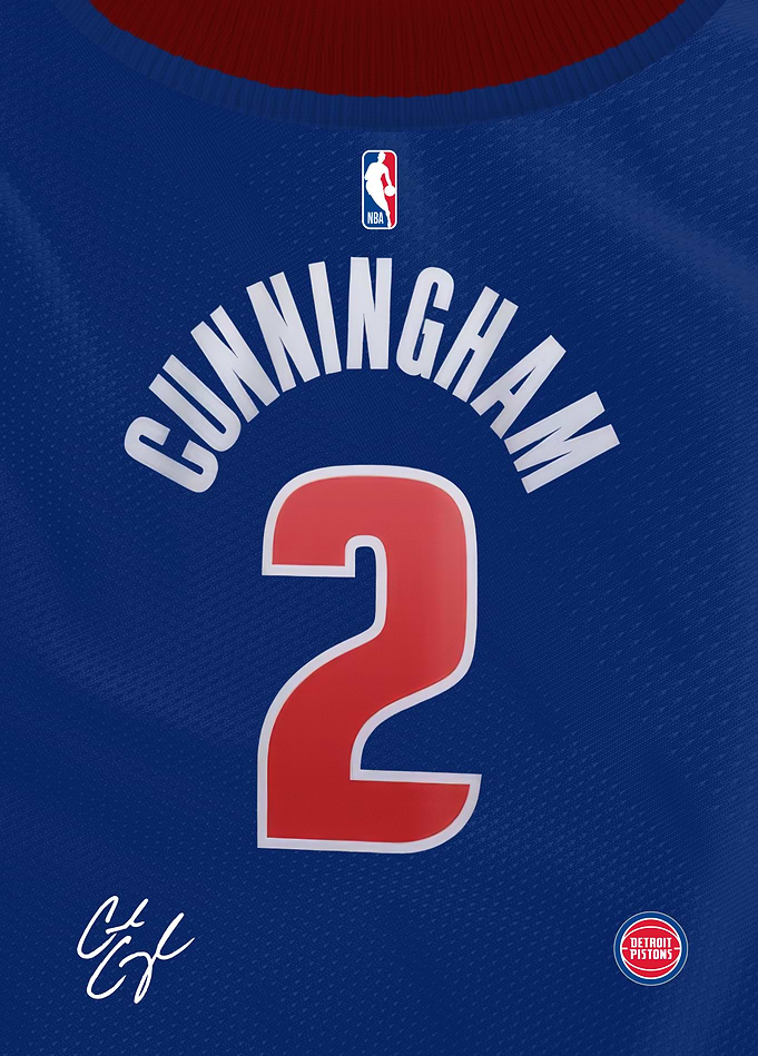 Pistons Signature Jersey- Cade Cunningham