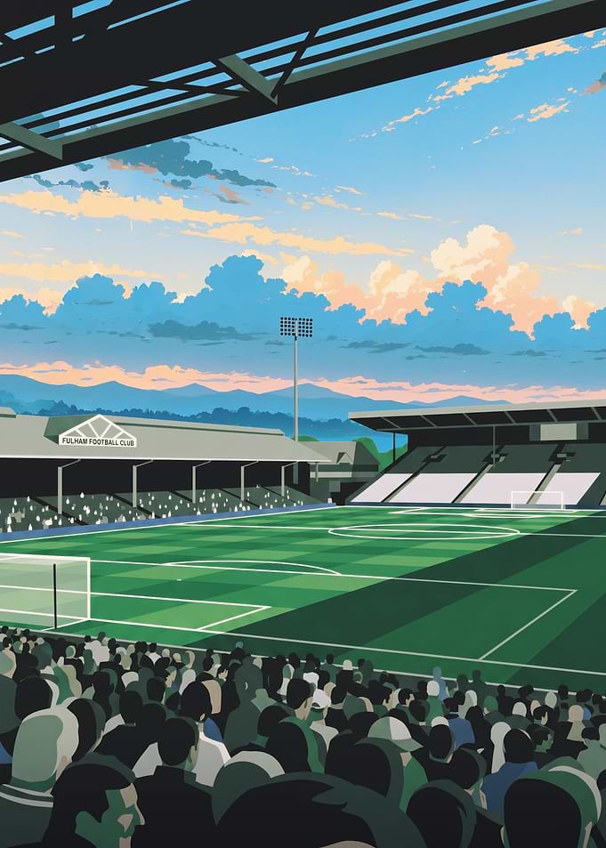 Fulham Football Club Stadium Illustration