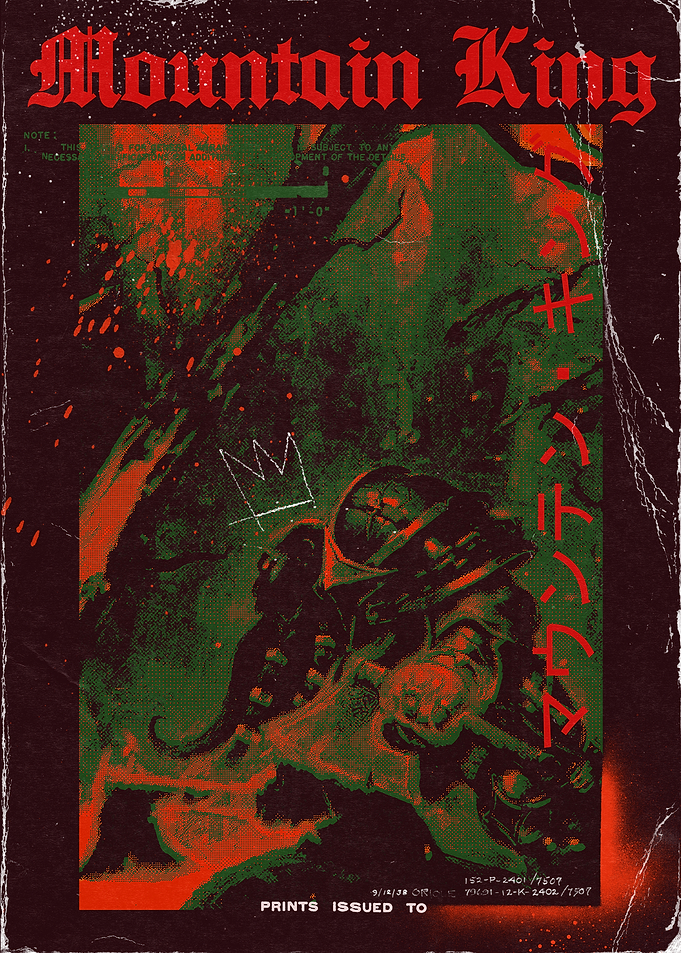 Mountain King Retro Poster