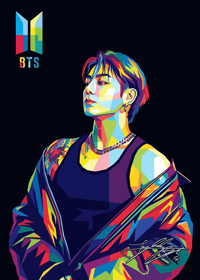 Jungkook BTS Pop Art Portrait
