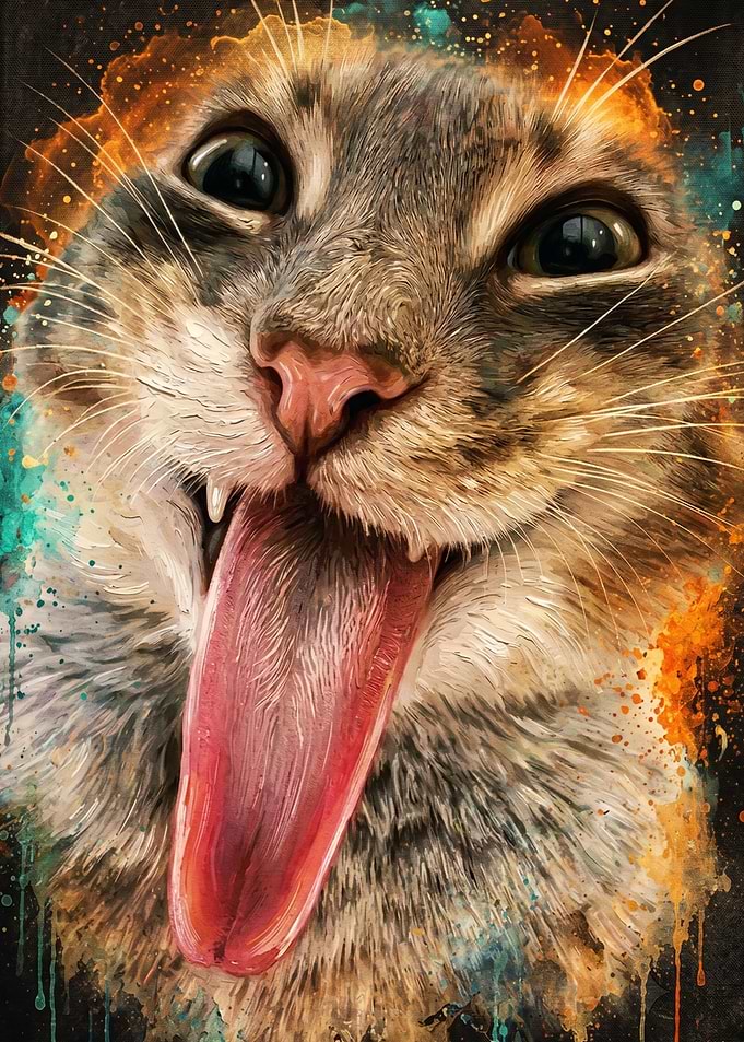 Expressive Tabby Cat Portrait