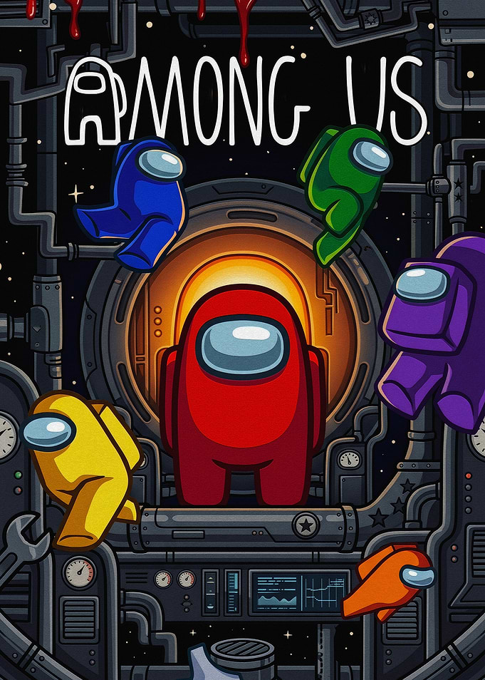 Among Us Crewmates Space Poster
