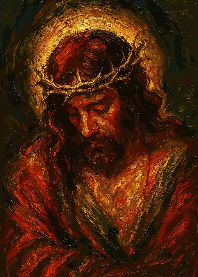 Oil Painting of Jesus Christ
