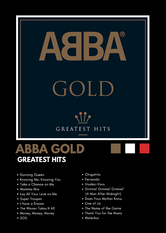 ABBA Gold Greatest Hits Poster