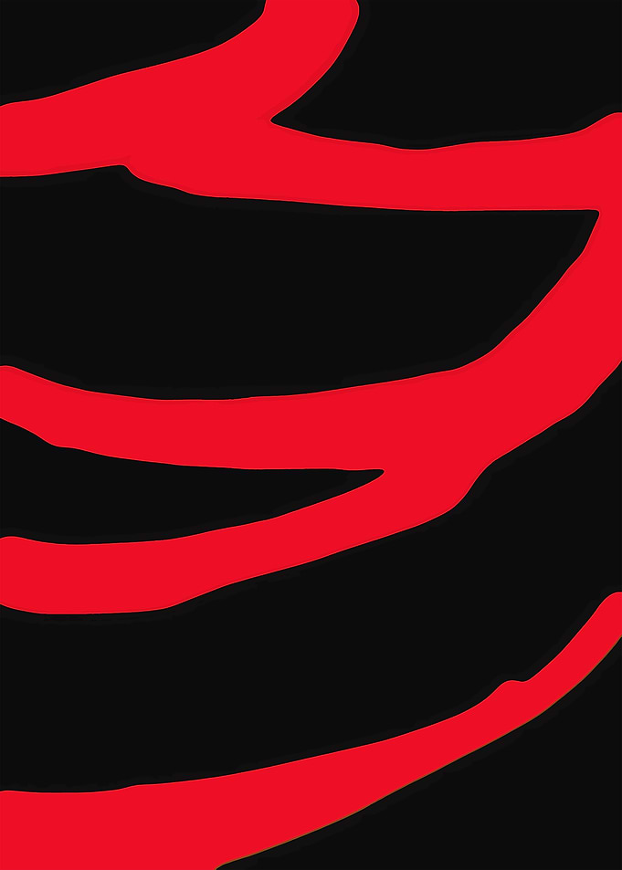 Abstract Red and Black Stripes