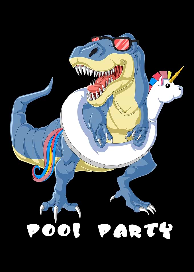 T-Rex Pool Party Unicorn Float