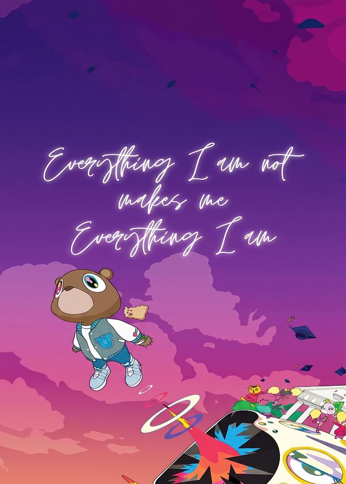 Kanye West Graduation Bear Poster