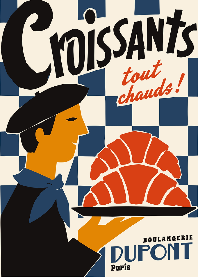 Vintage French Bakery Poster