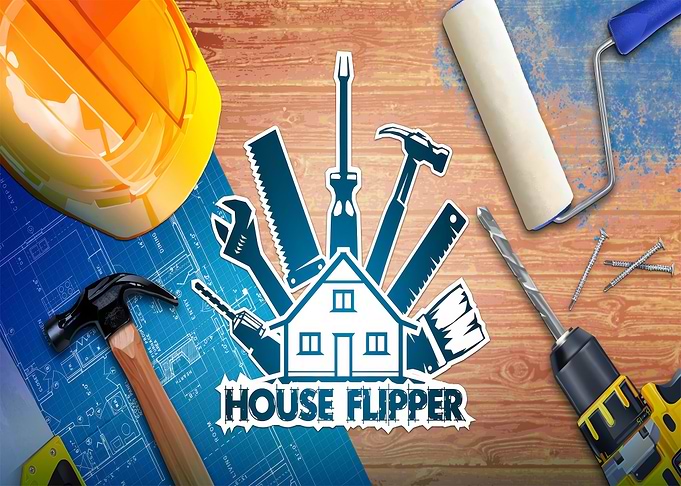 House Flipper Game Logo and Tools