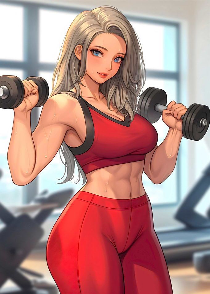 Gym Girl Anime Woman Hot