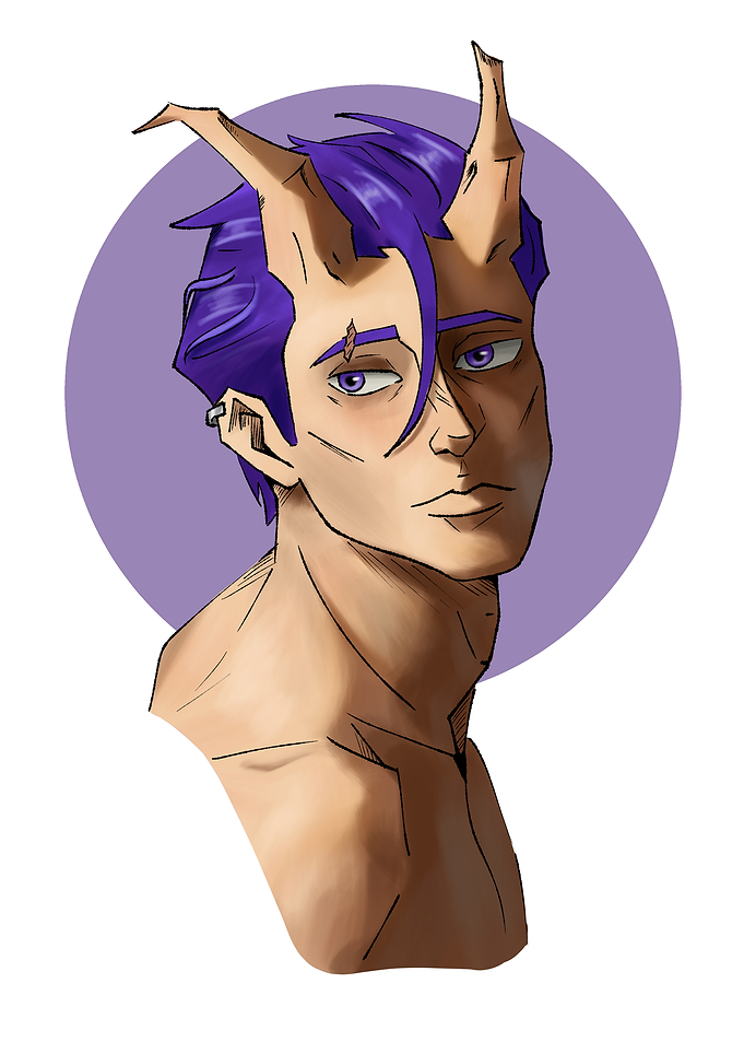 Asmodee Demon anime portrait