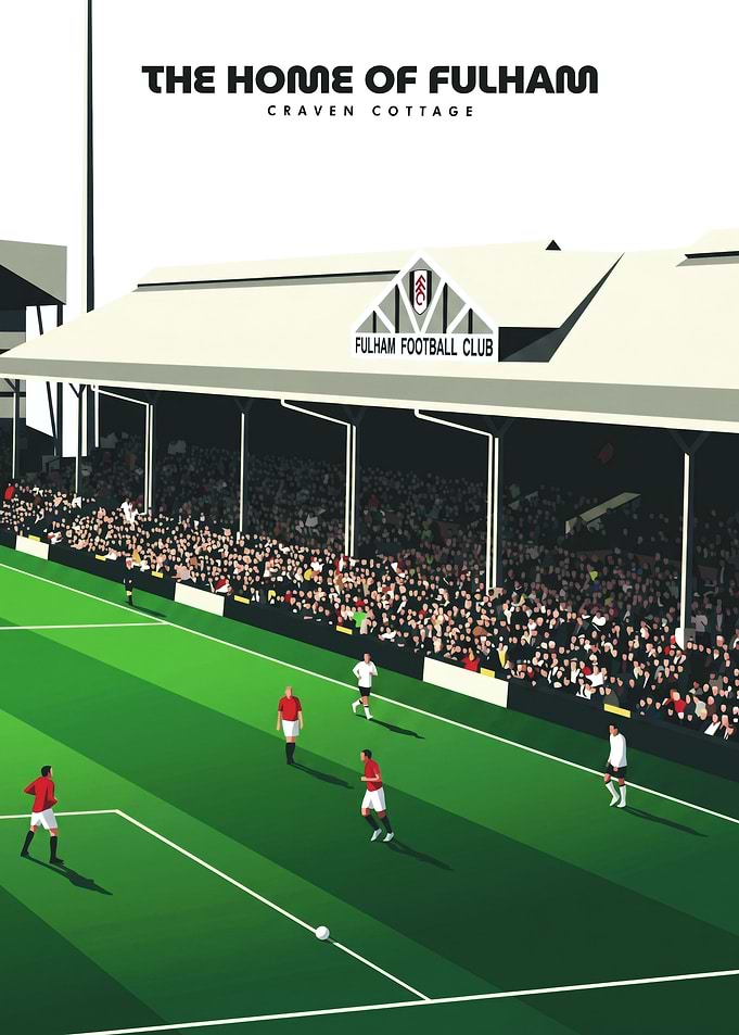 Fulham Football Club Craven Cottage Poster