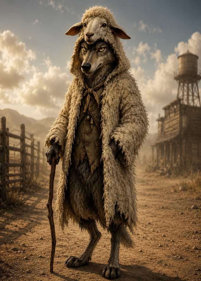 Wolf in Sheep's Clothing Western Character