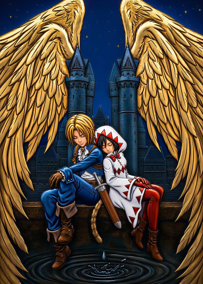 Zidane and Garnet Final Fantasy IX