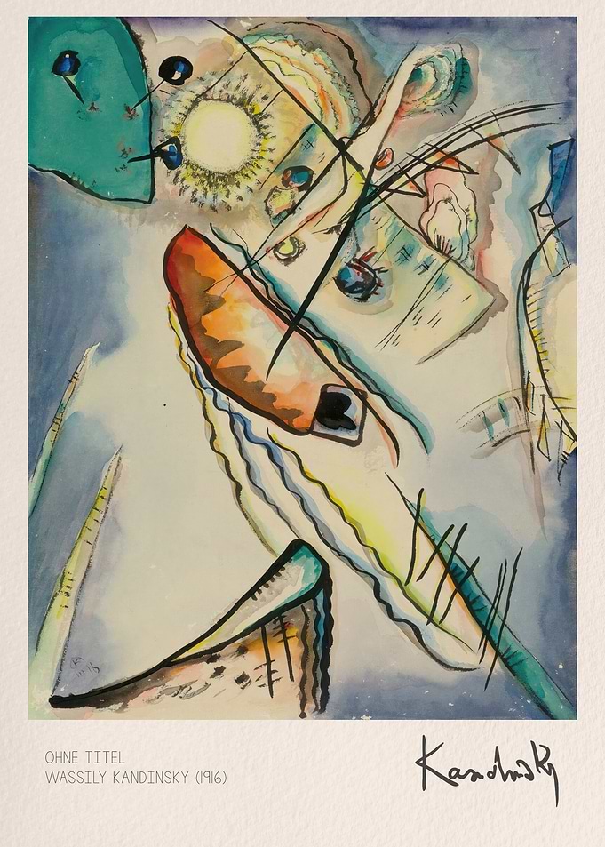 Wassily Kandinsky Untitled 1916 Abstract Print