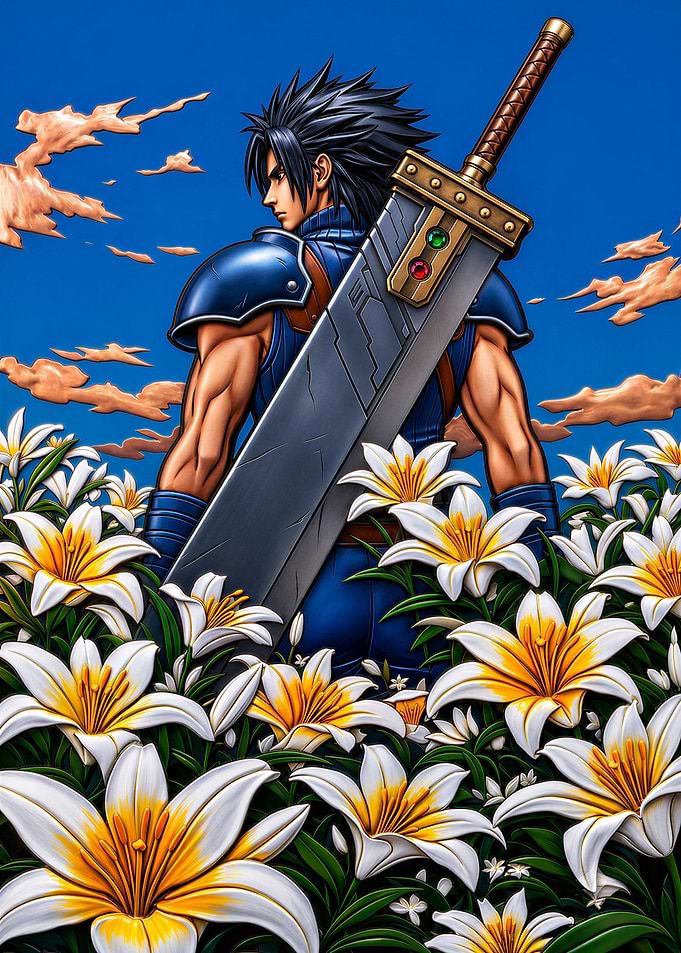 Zack Fair in a Lily Field