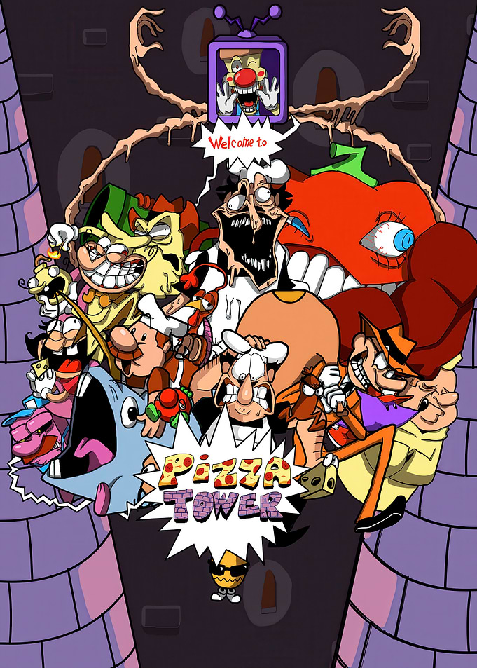 Pizza Tower Game Character Poster