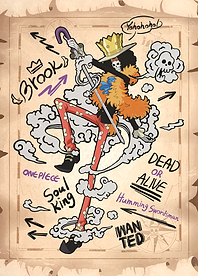 Humming Swordsman Brook Graphic Poster