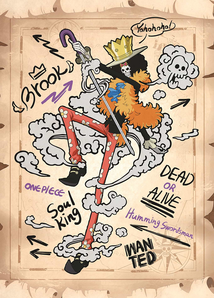 Humming Swordsman Brook Graphic Poster