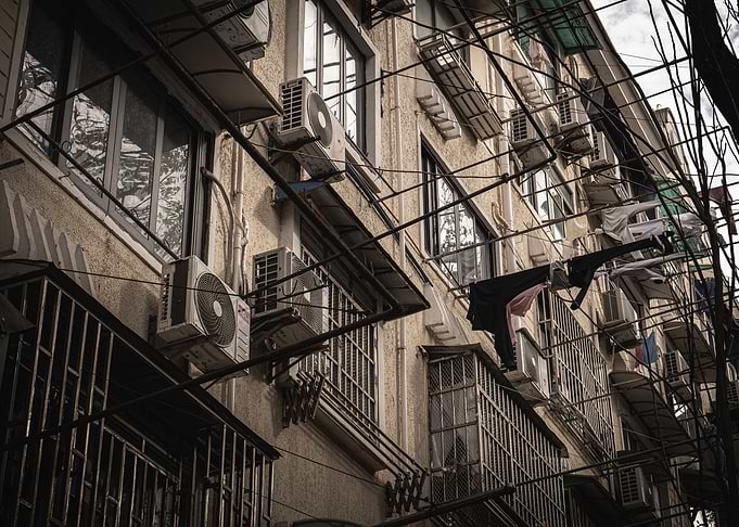 Urban Apartment Building Facade