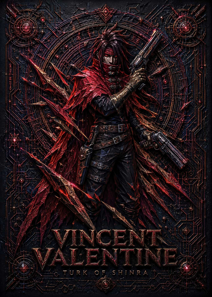 Vincent Valentine Final Fantasy Poster