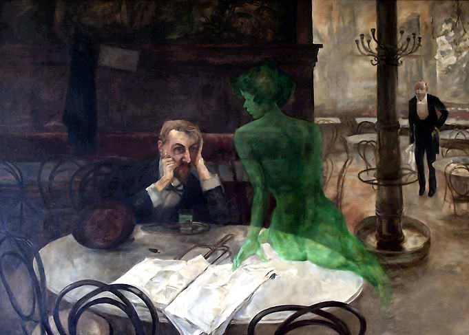 The Absinthe Drinker and the Muse