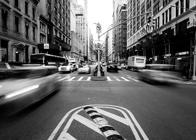 Black and White New York Street