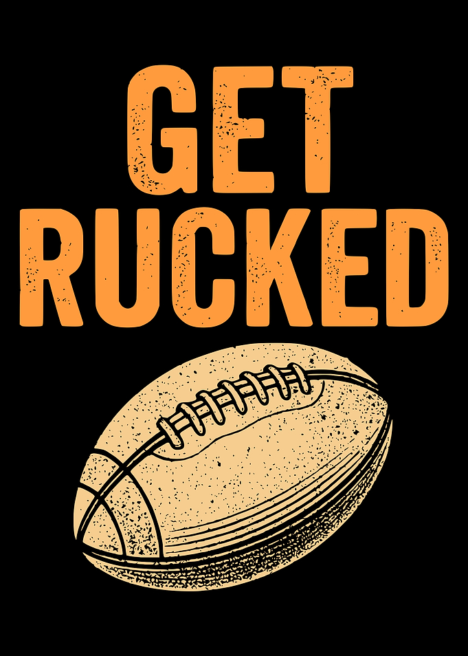 Get Rucked American Football Design