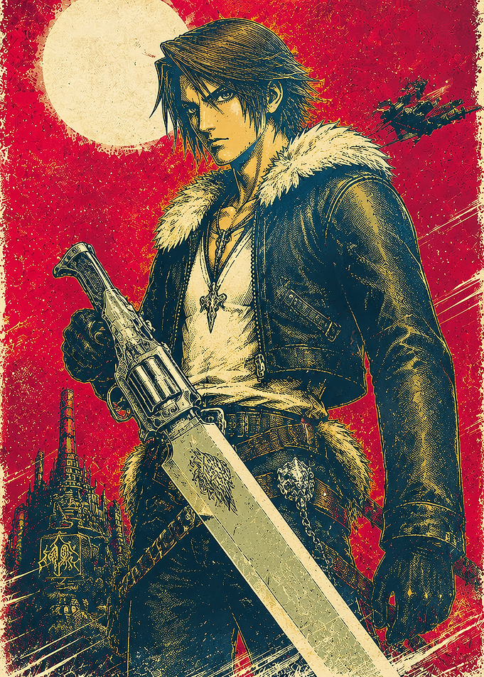 Squall Leonhart Final Fantasy VIII Poster