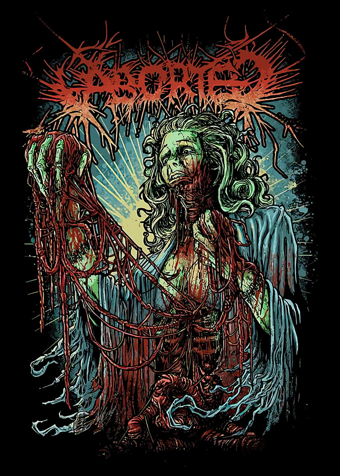 Aborted Death Metal Band Graphic