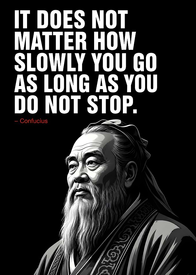 Confucius Inspirational Quote Poster