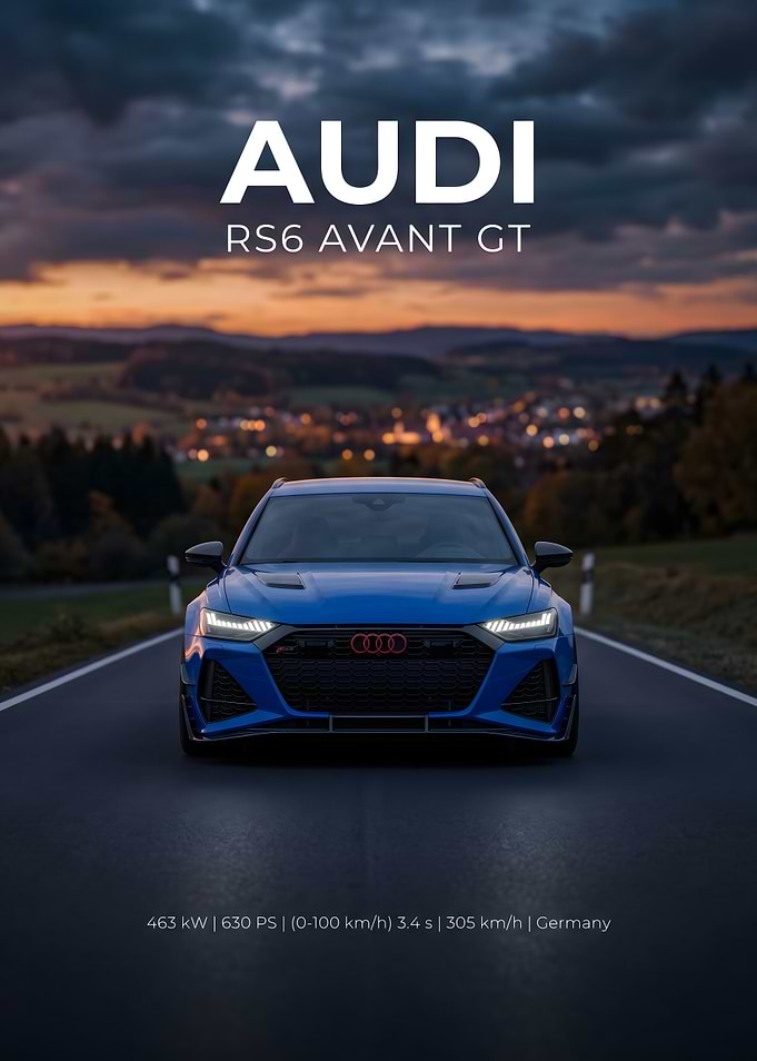 Audi RS6 Avant GT Sunset Drive
