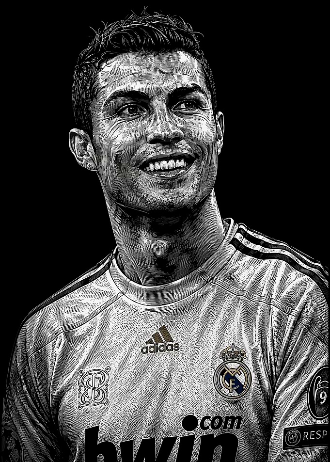 Cristiano Ronaldo Real Madrid Portrait