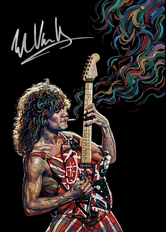 Eddie Van Halen Guitarist Portrait