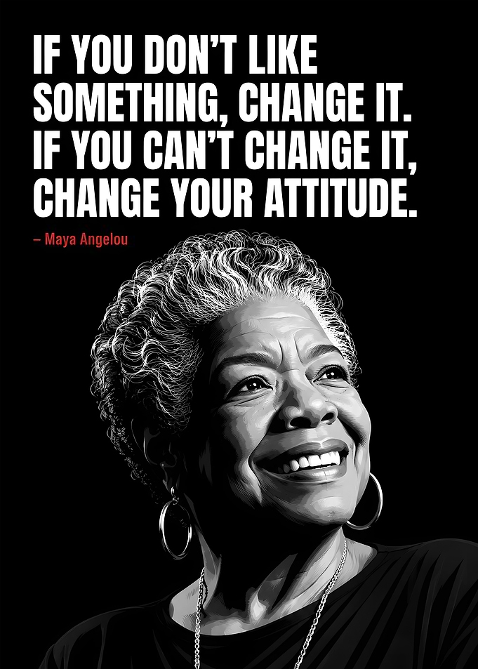 Maya Angelou Inspirational Quote Poster
