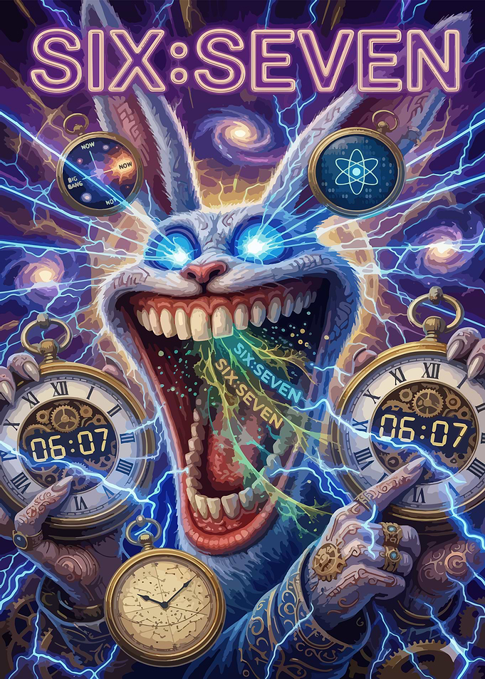 Six:Seven Surreal Rabbit Time Traveler