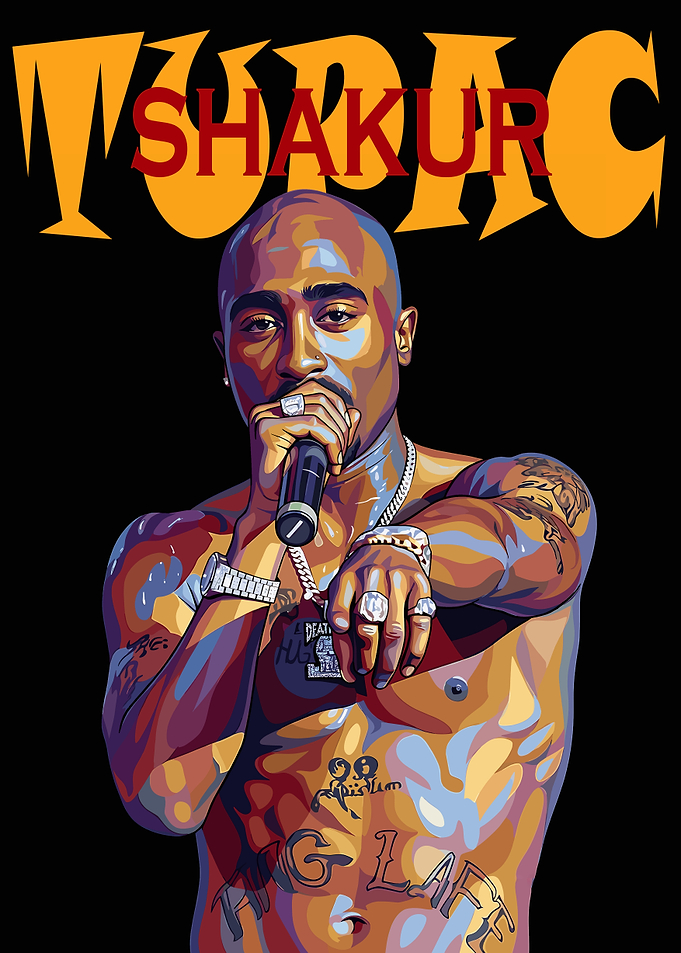 Tupac Shakur Pop Art Portrait
