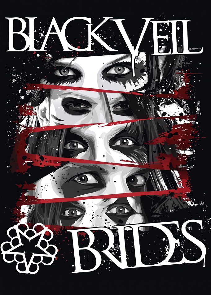 Black Veil Brides Band Graphic Art