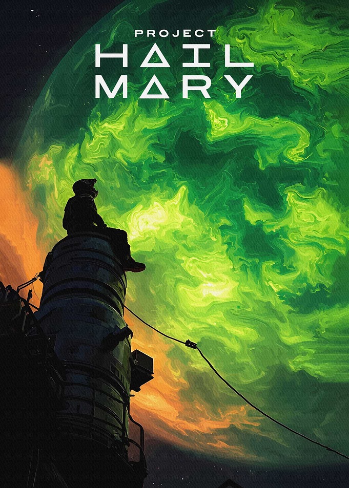 Project Hail Mary Space Poster