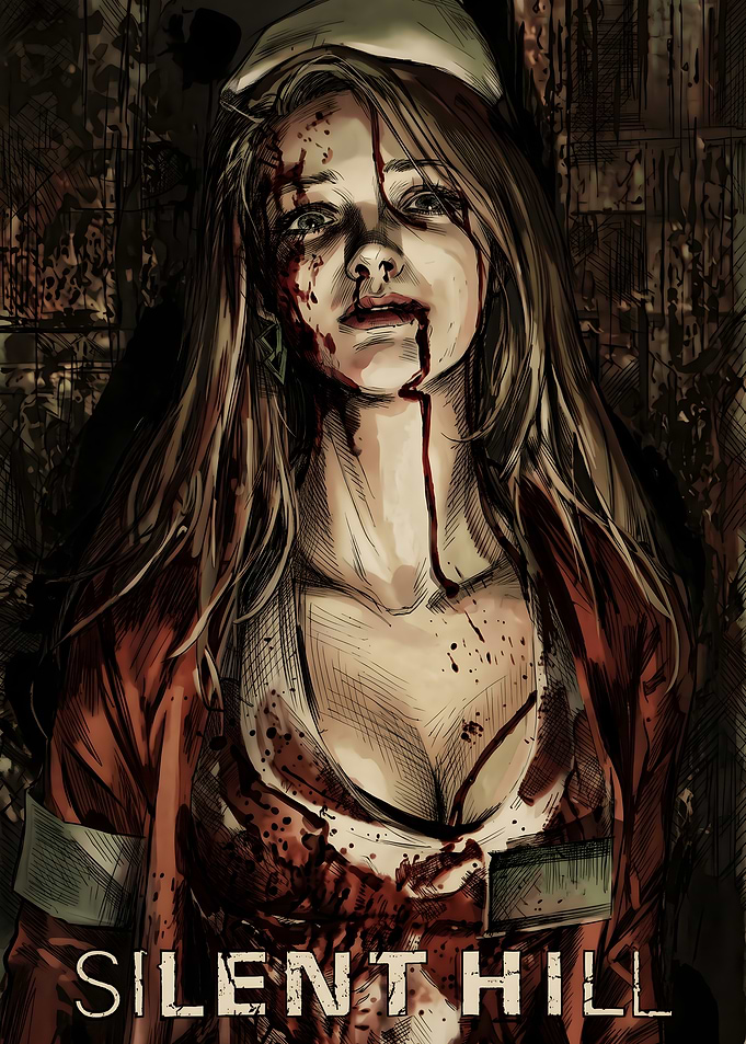 Silent Hill Lisa Garland Horror Illustration