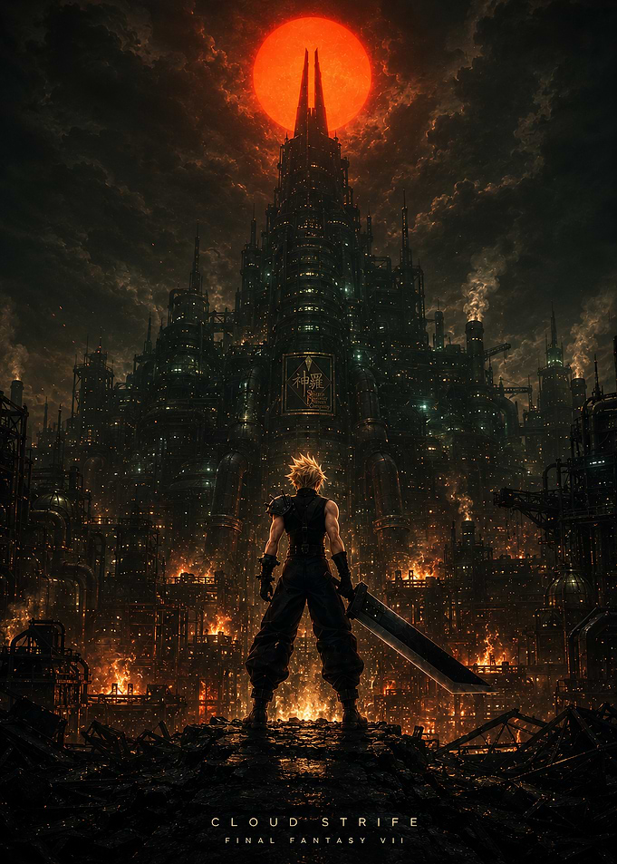 Cloud Strife with Buster Sword
