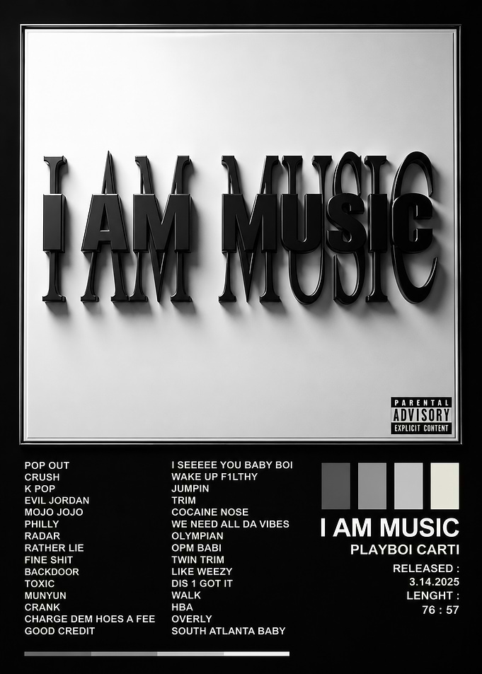 Playboi Carti I Am Music Album Cover